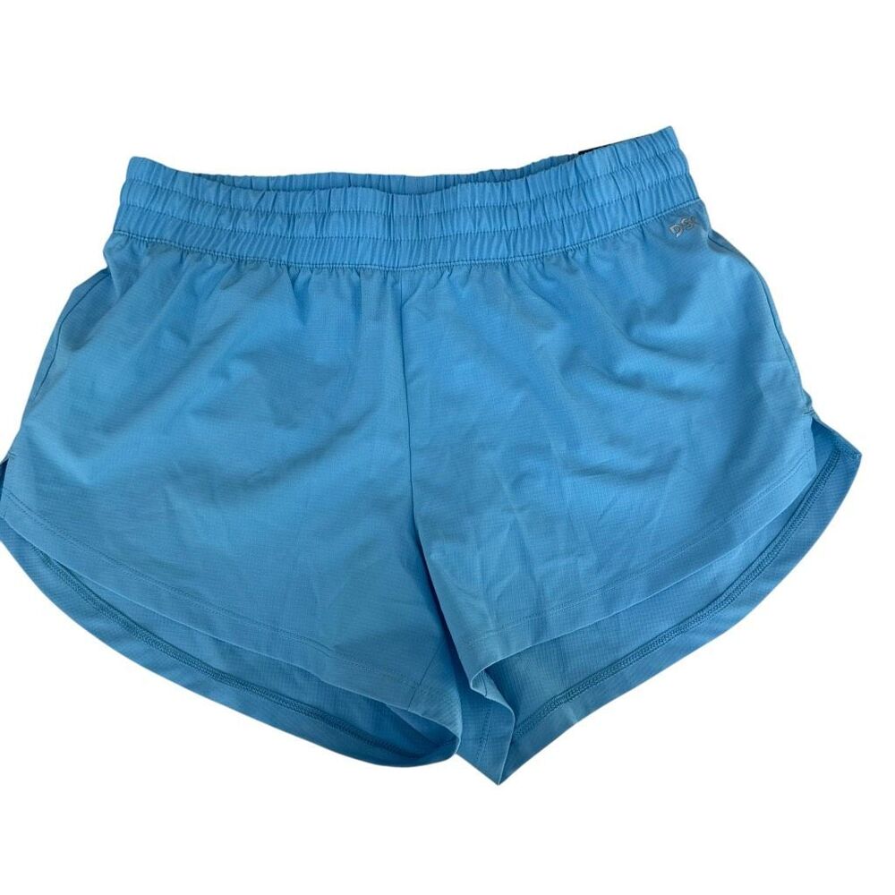 DSG Women’s Mid Rise Stride 3” Running Shorts in pacific azure size S NWT